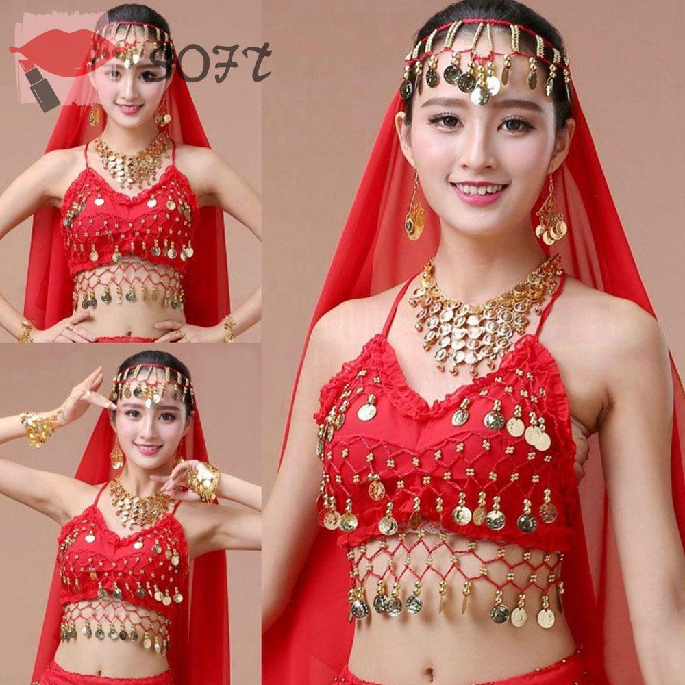 SOFTNESS Áo Bra Phối Tua Rua Đính Kim Sa Lấp Lánh Quyến Rũ Cho Nữ