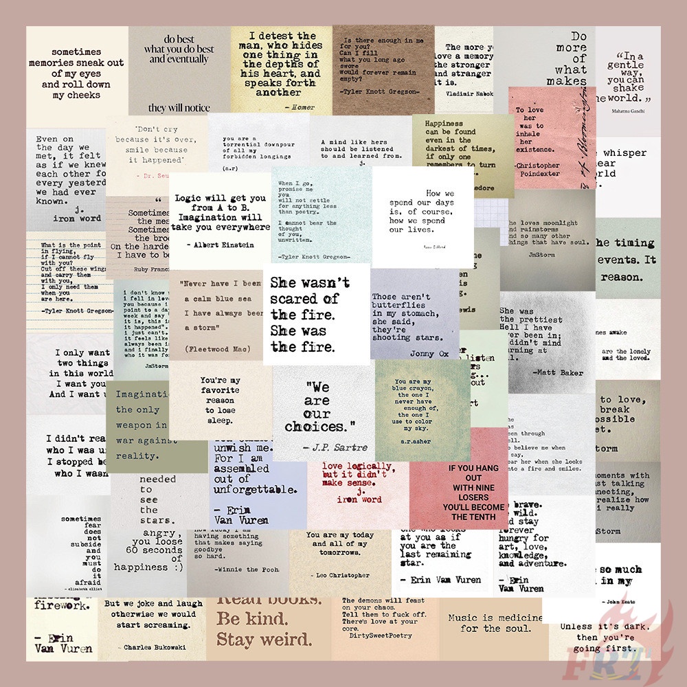 ❉ Bộ 02 Sticker Dán Trang Trí Theo Phong Cách Retro ❉ Bộ 50 Sticker Chống Thấm Nước Họa Tiết Doodle Hợp Thời Trang