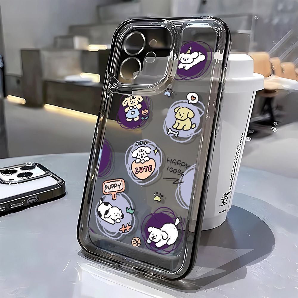 Ốp Điện Thoại Dẻo Họa Tiết Chú Chó Con Dễ Thương Cho iPhone14Promax12 11 S78F 713