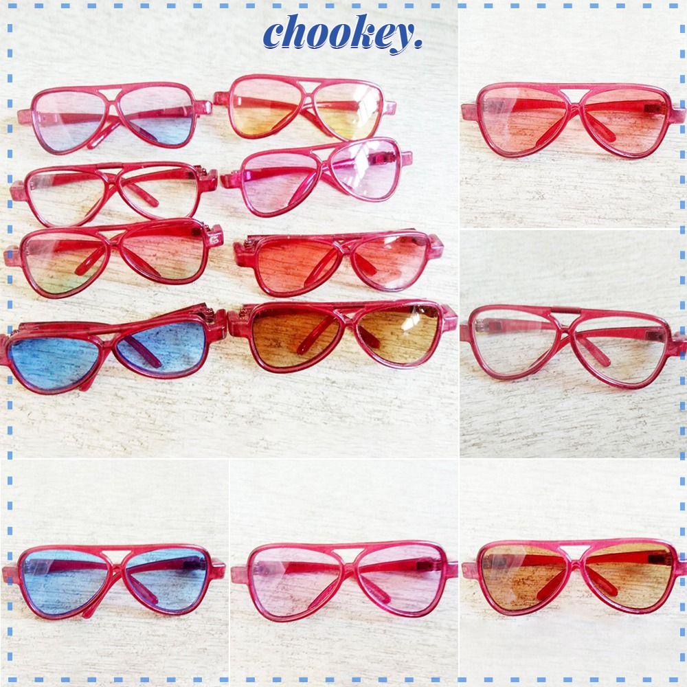 CHOOKEY Gọng Kính Oval Dễ Thương 9 Màu Dành Cho Búp Bê BJD 1 / 31 / 4