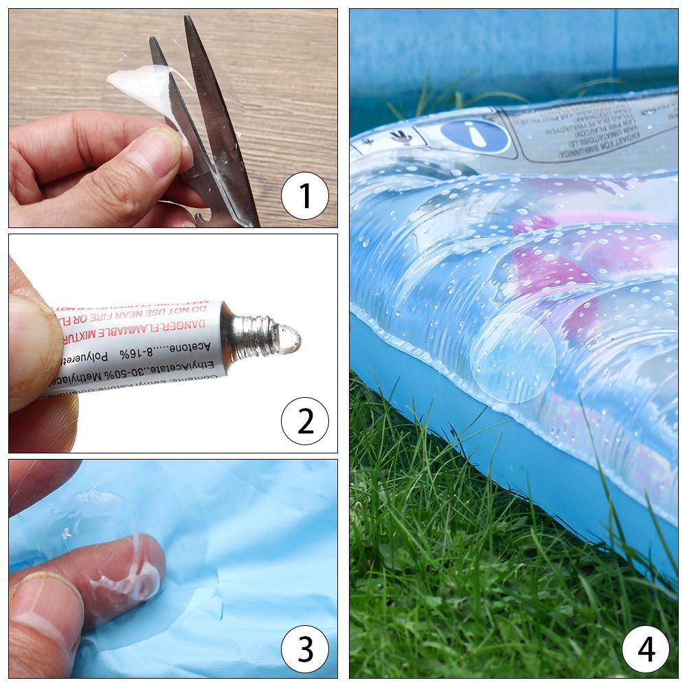 CHOOKEY Set 1 / 5 / 10 Miếng Dán PVC Trong Suốt Cách Nhiệt Dùng Sửa Chữa Bể bơi Bơm Hơi Đồ Chơi Đâm Thủng