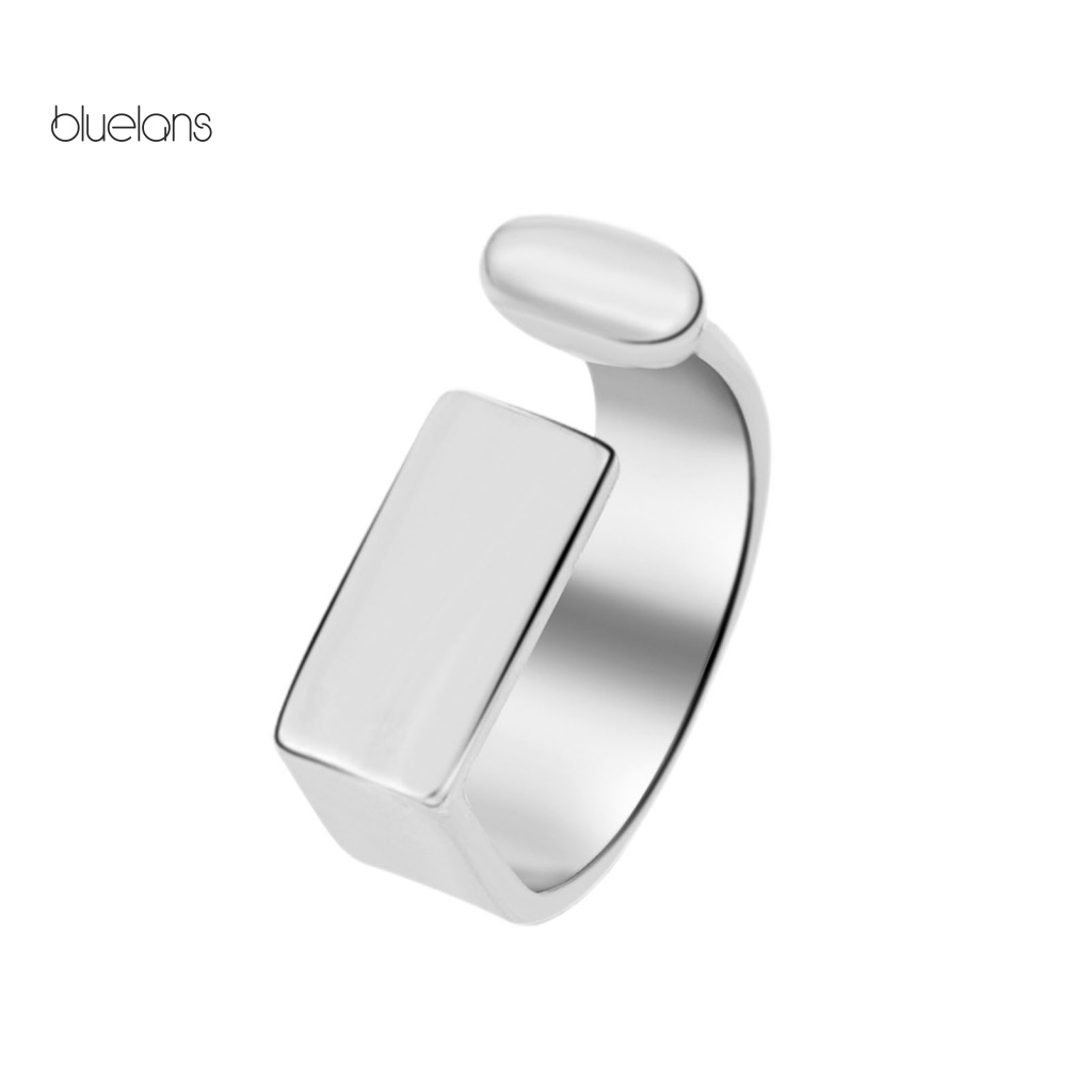 Nhẫn Hở Bản Rộng Bằng Hợp Kim Đơn Giản Cho Nam Nữ