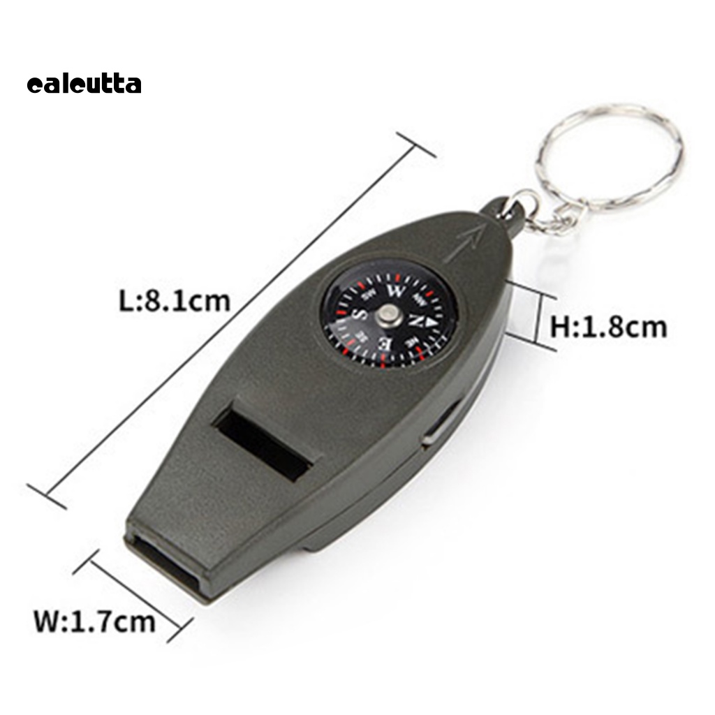 Còi Thổi Khẩn Cấp 4 Trong 1 Tích Hợp La Bàn Và Nhiệt Kế Đa Năng Tiện Dụng