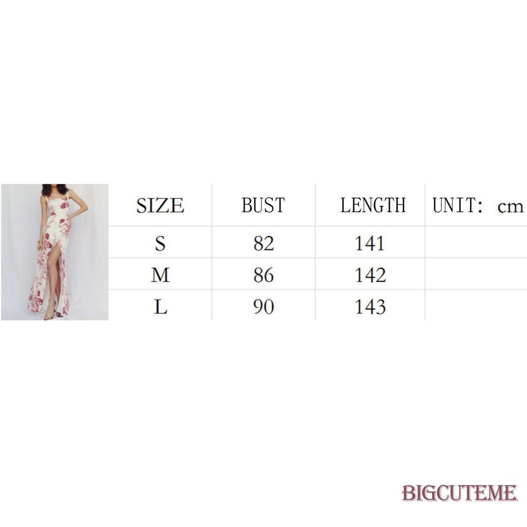 Đầm Dài Không Tay Hở Lưng Xẻ Tà Cao In Họa Tiết Hoa Thời Trang Mùa Hè Dành Cho Nữ
