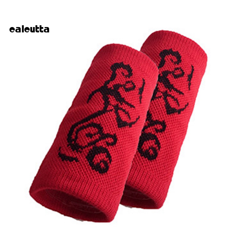 [calcutta] 1 Cặp Băng Quấn Bảo Vệ Cổ Tay Co Giãn Tốt Thoáng Khí In Họa Tiết Thể Thao Thông Dụng