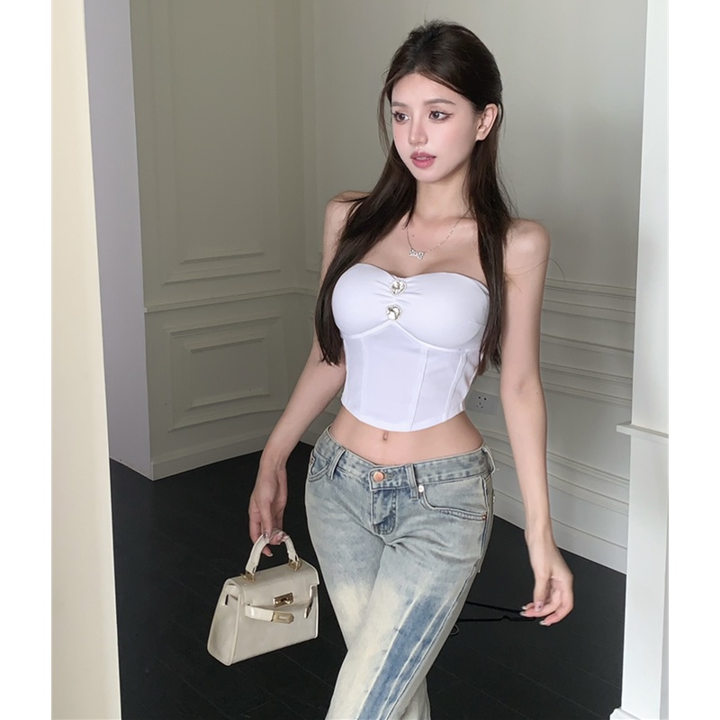 Áo Ống Màu Sắc Đơn Giản Thời Trang Mùa Hè Cho Nữ