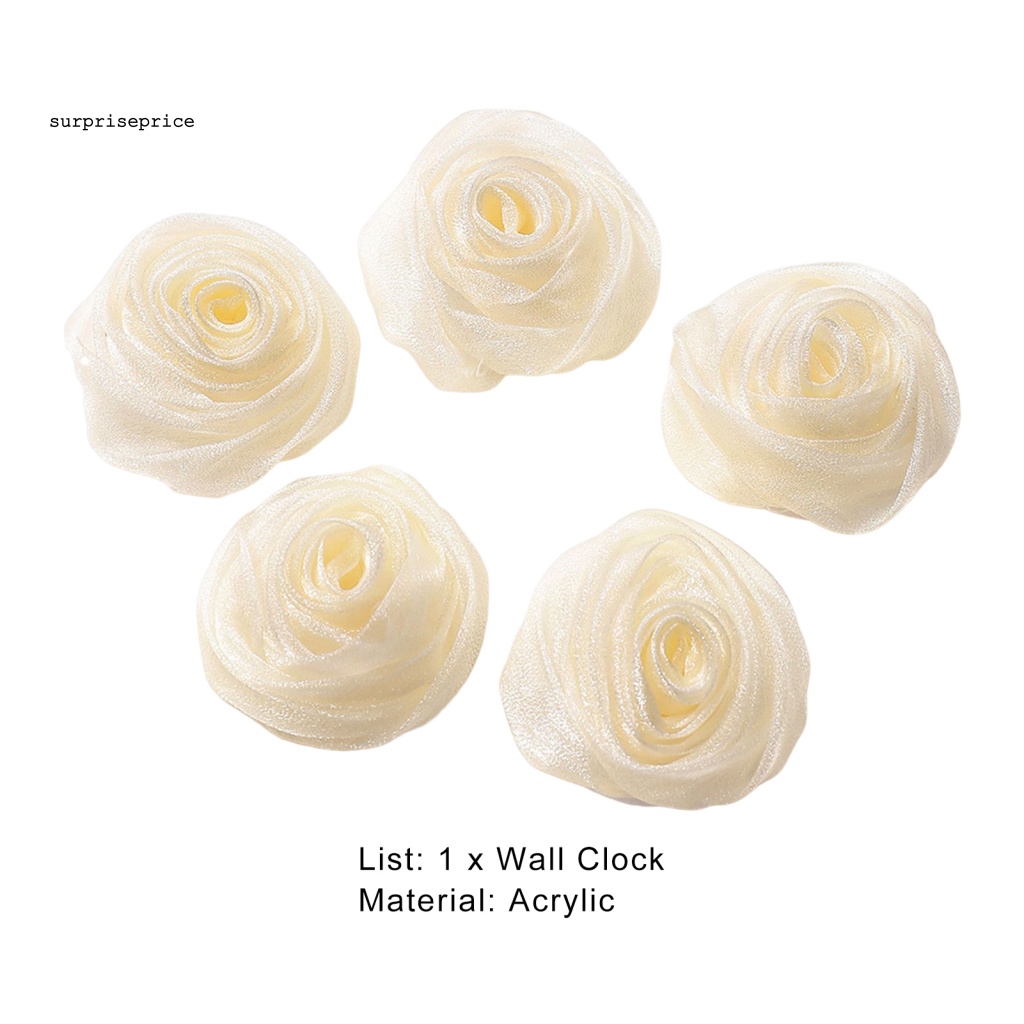 Set 5 Ghim Cài Áo Hình Hoa 3D Không Phai Màu Trang Trí Tiệc