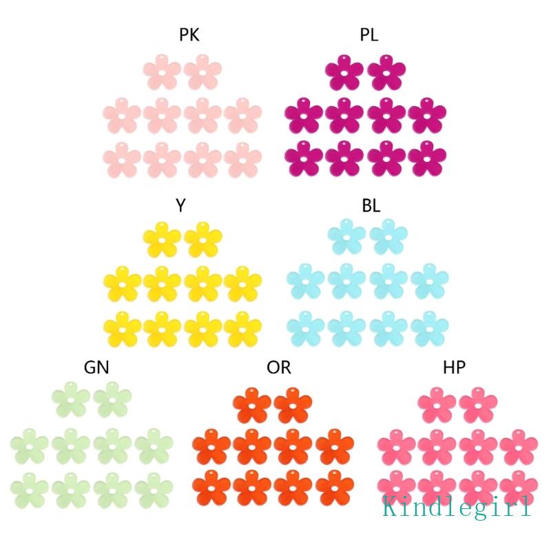 Mặt Dây Chuyền Hình Hoa Ngọt Ngào Có Lỗ Dùng Làm Vòng Tay / Móc Khóa