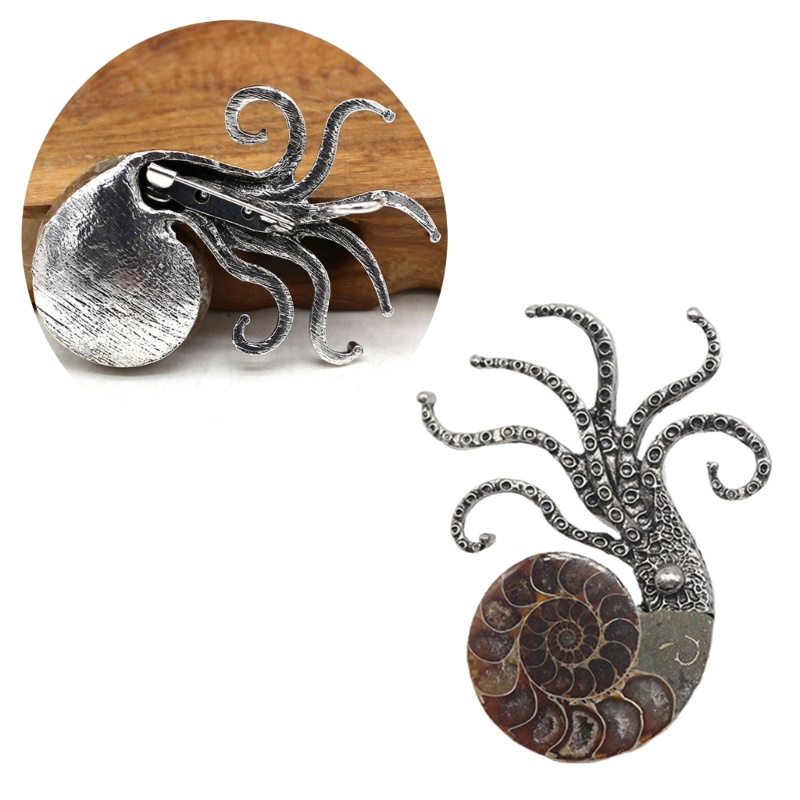 Ghim Cài Áo Hình Bạch Tuộc Độc Đáo Thời Trang