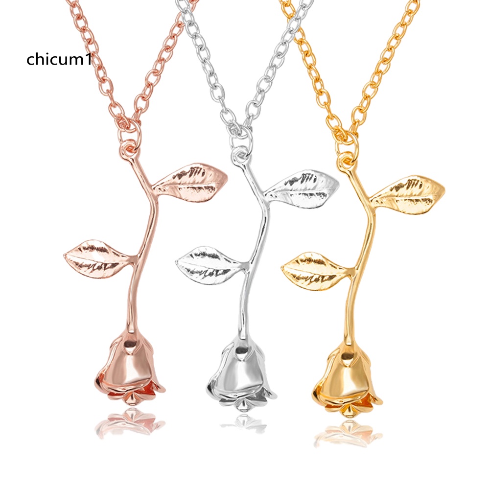 Vòng cổ Hợp Kim Dáng Dài Mặt Hình Lá Cây Thời Trang Cho Nữ