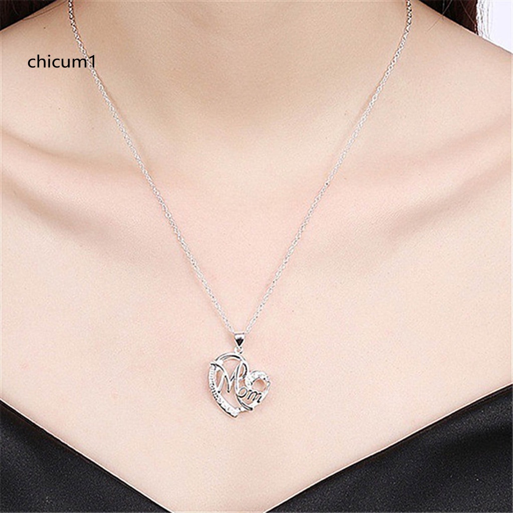 Vòng cổ Hợp Kim Mặt Trái Tim Đính Đá Sang Trọng