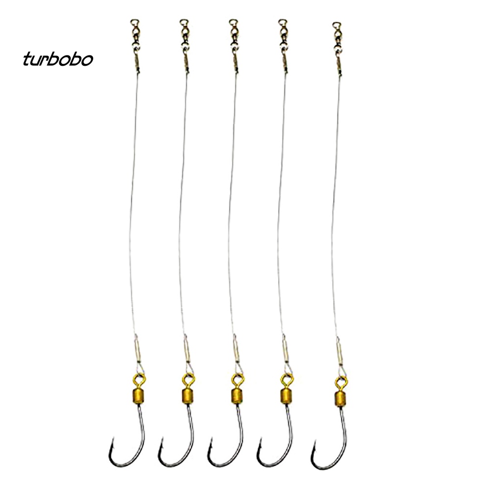 Set 5 Dây Móc Câu Cá Bằng Thép Không Gỉ