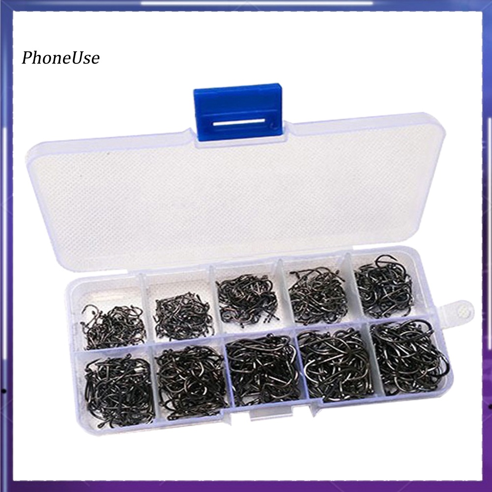 Pu Set 500 Lưỡi Câu Cá Bằng Thép Cacbon