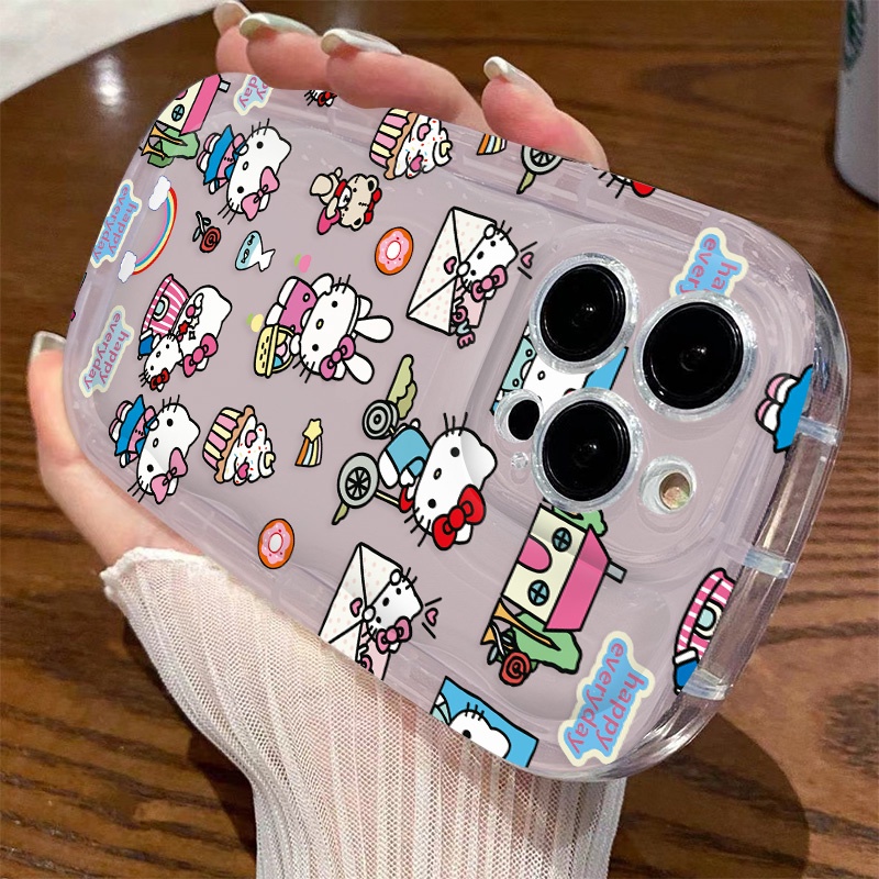 Ốp Điện Thoại Silicon TPU Mềm Trong Suốt Chống Sốc In Hình Thỏ Dễ Thương Cho IPhone 11 14 13 12 Pro XS Max X XR 7 + 8 Plus