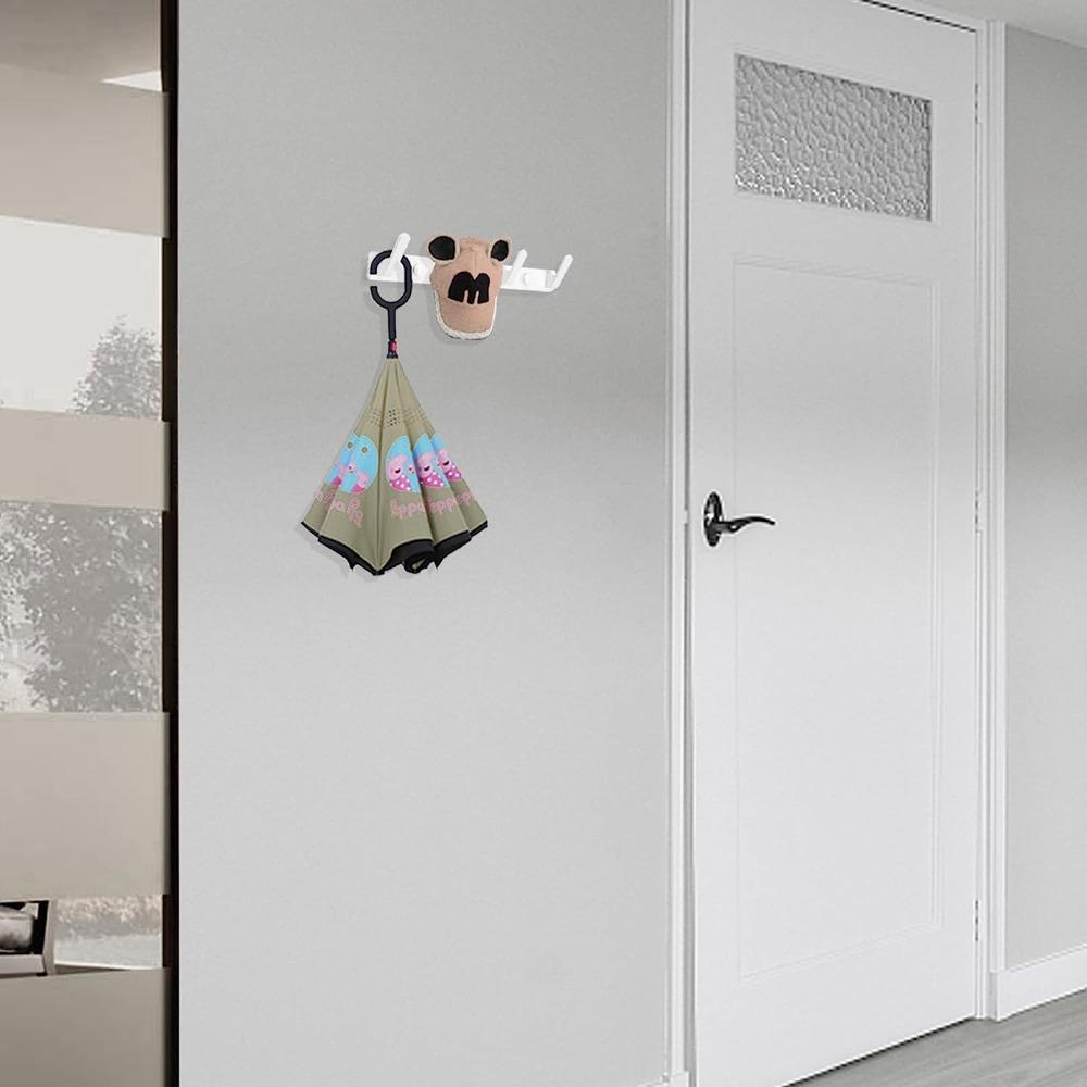 UUMIR Set 2 Móc Treo Áo Khoác Bằng Nhôm Chất Lượng Cao 13.38 &quot;X1.18&quot; Màu Trắng Cho Phòng Ngủ