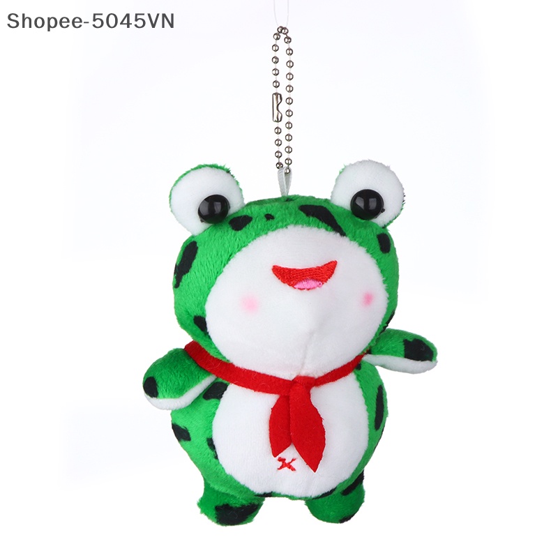 Móc Khóa Hình Chú Ếch Nhồi Bông Mềm Mại Dễ Thương