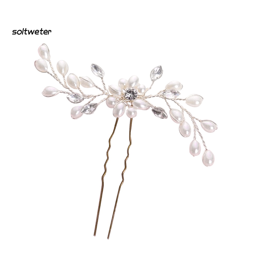 1 Kẹp Tóc Đính Ngọc Trai Giả Lấp Lánh Thời Trang Cho Nữ