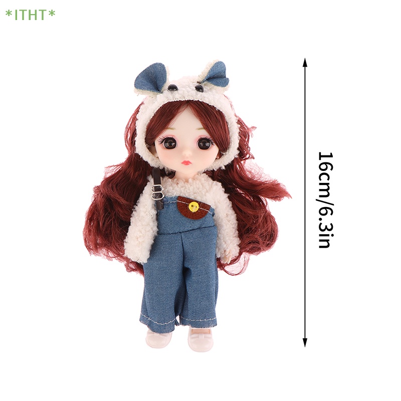 Búp Bê 16CM Mặc Đầm Công Chúa Xinh Đẹp Hợp Thời Trang Mới