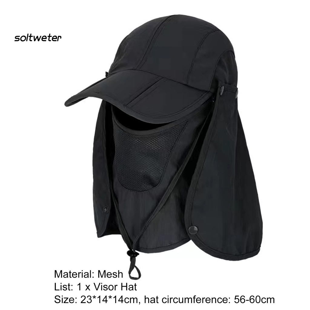 Mũ Trùm Đầu Thoáng Khí Chống Tia UV Chống Gió Mau Khô Dùng Khi Đi Xe Đạp Ngoài Trời