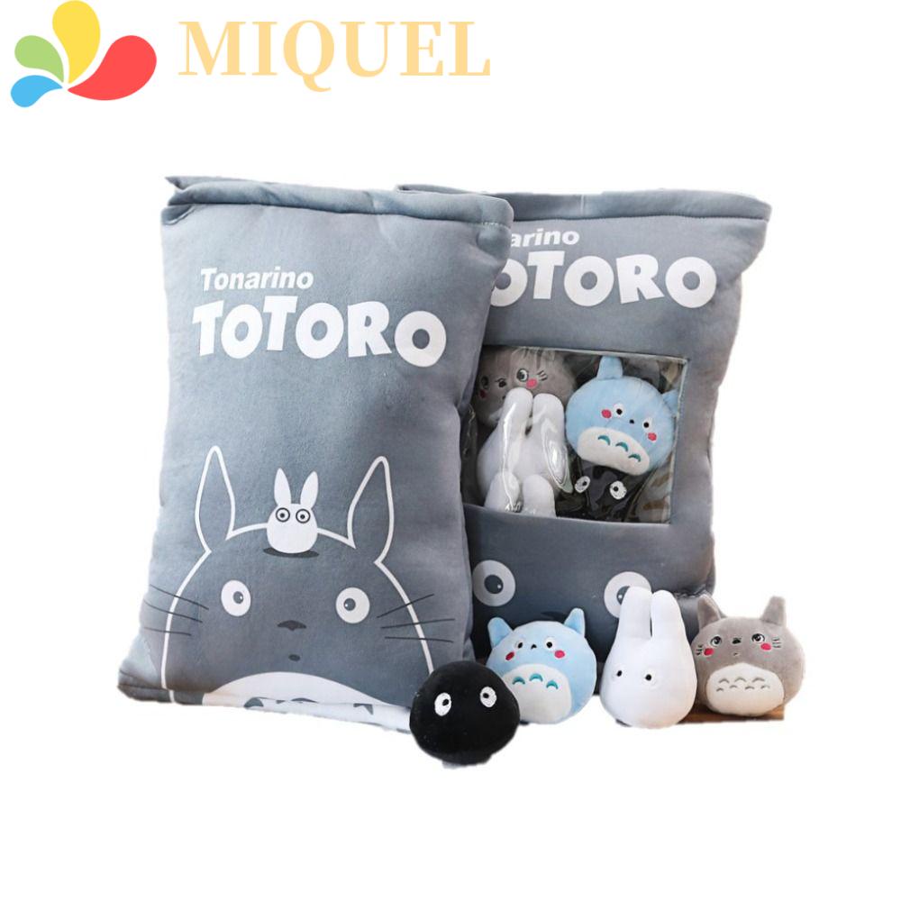 MIQUEL Thú Nhồi Bông Hình Totoro Mềm Mại Với 8 Quả Bóng