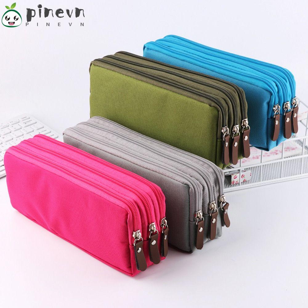 PINEVN Túi Đựng Bút Cỡ Lớn Nhiều Ngăn Đa Năng Tiện Dụng