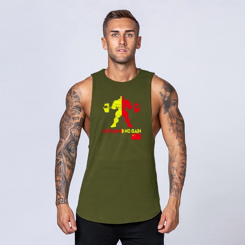 Áo Thun Thể Thao Ba Lỗ Vải Cotton Thời Trang 2023 Cho Nam