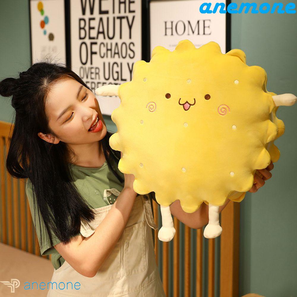 ANEMONE Thú Nhồi Bông Hình Bánh Quy Hoạt Hình Đáng Yêu Cho Bé