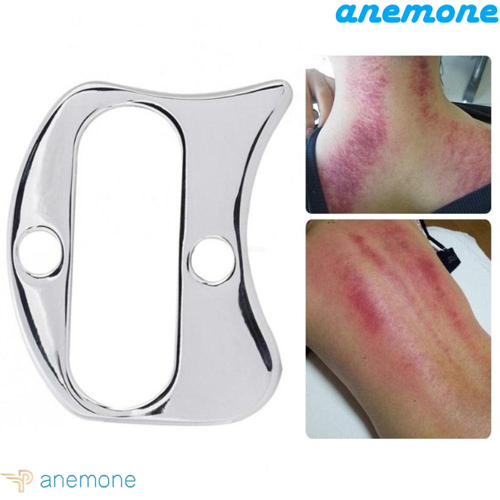 ANEMONE Dụng Cụ Nạo Guasha Bằng Thép Không Gỉ Giúp Thư Giãn Sâu Giảm Đau Cơ Bắp