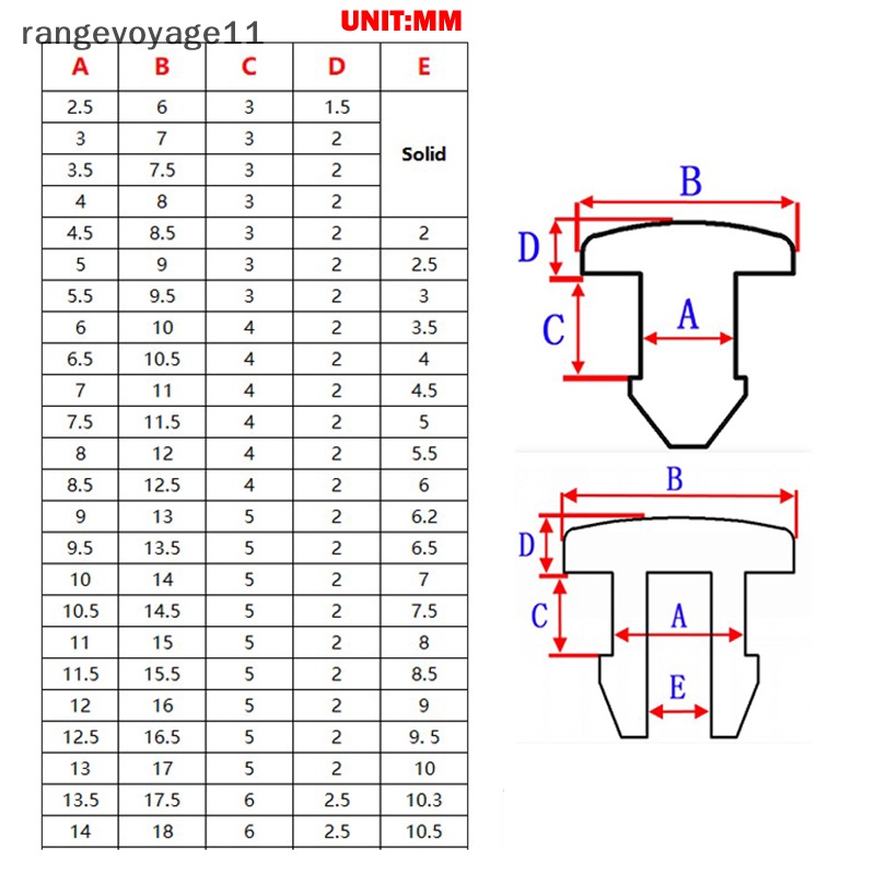 Set 10 Nút Chặn Niêm Phong Bằng Cao Su Silicon 2.5-14mm
