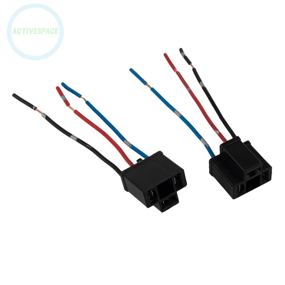 ⚡READYSTOCK⚡Useful Socket 12/24V 2 X 3 Pin Accessories Connector H4 Headlight Plug