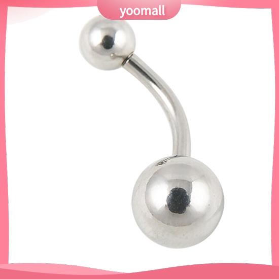 Khuyên Rốn Dạng Thanh Tạ Bằng Thép Không Gỉ