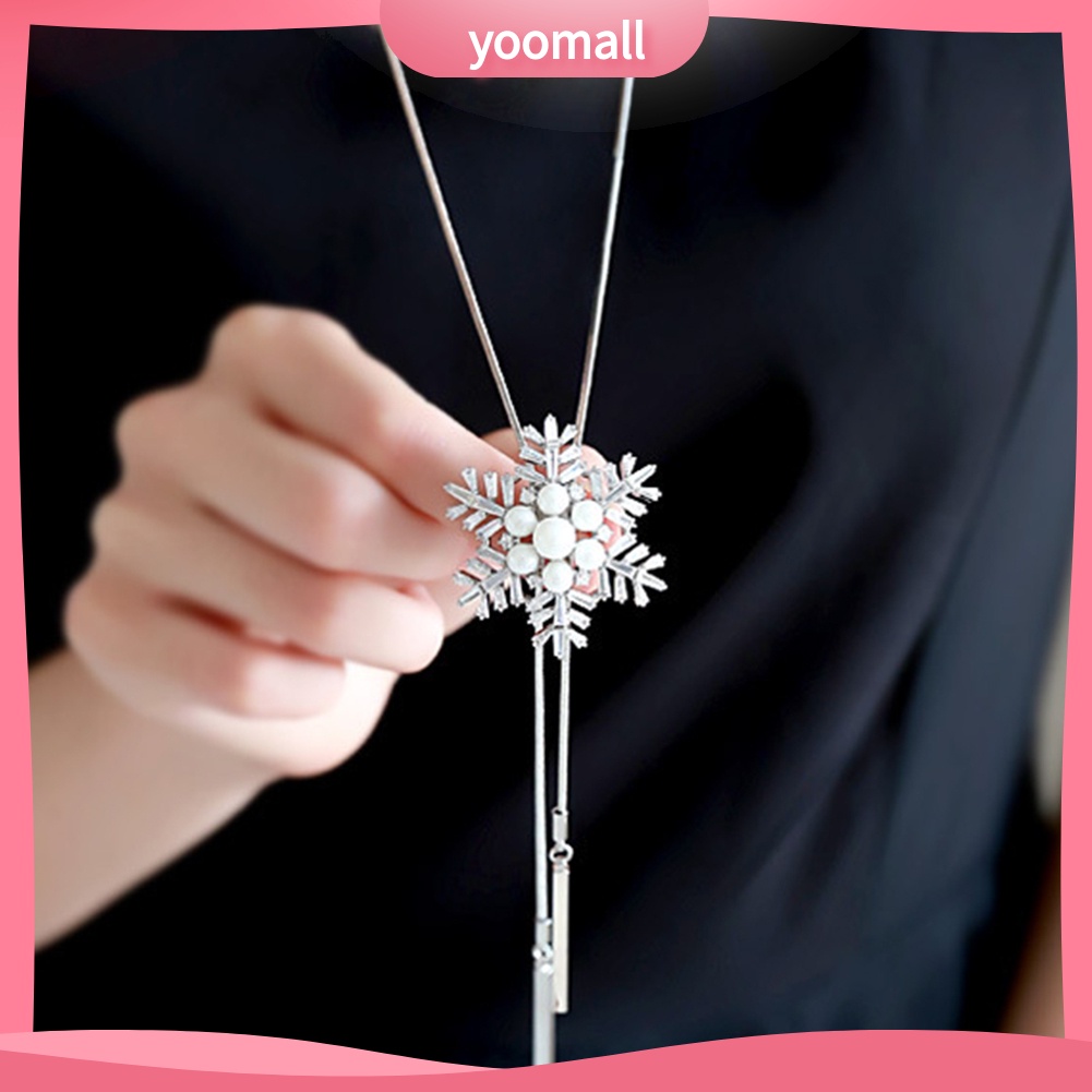 Vòng cổ Mặt Đính Ngọc Trai Nhân Tạo Thanh Lịch Cho Nữ