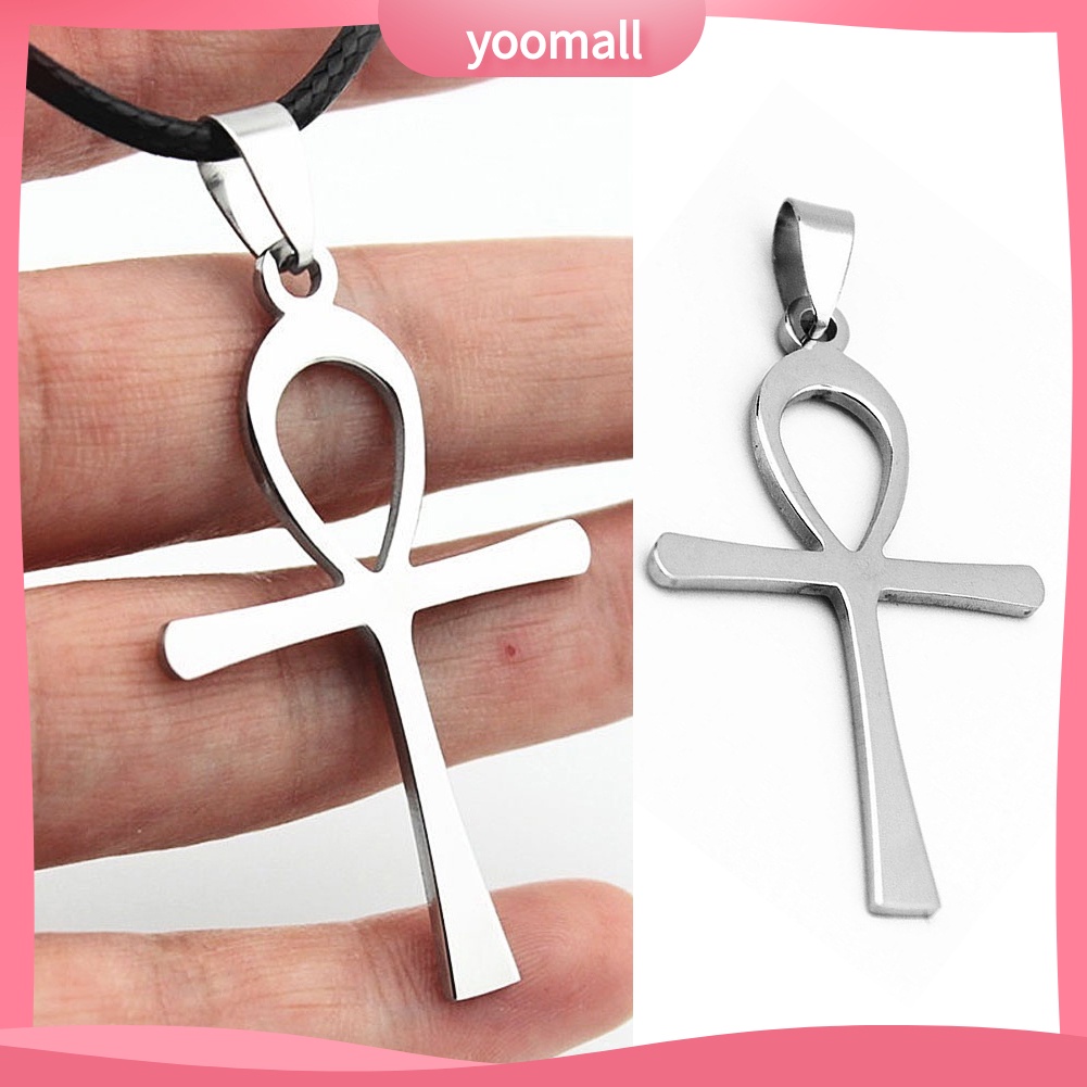 Vòng Cổ Choker Giả Da Mặt Thánh Giá Phong Cách Vintage