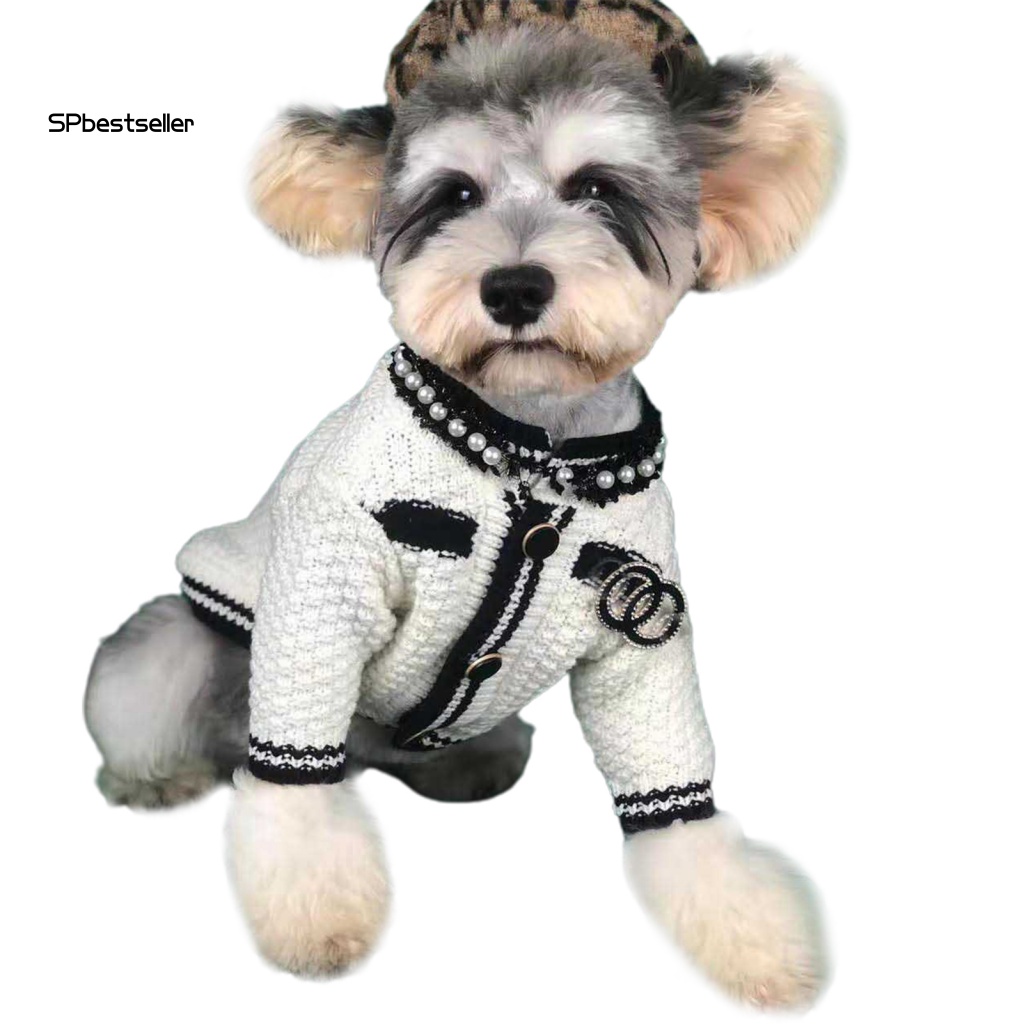 Áo Khoác Cardigan Thoáng Khí Có Nút Cài Dùng Đi Du Lịch Cho Thú Cưng