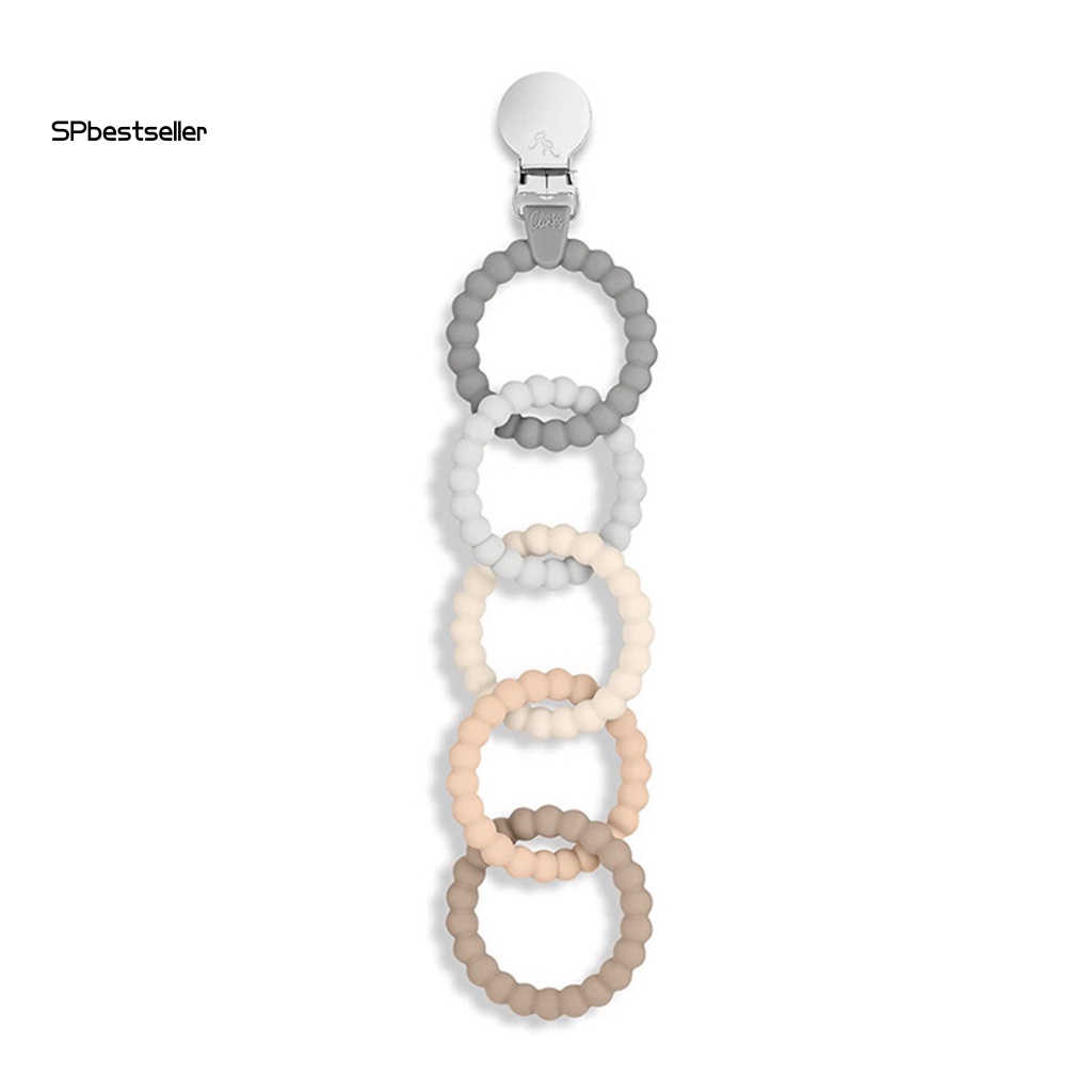 Đồ Chơi Ngậm Mọc Răng Bằng silicone Không Mùi Có Thể Tái Sử Dụng Kèm Kẹp Núm Vú Giả Cho Bé Sơ Sinh