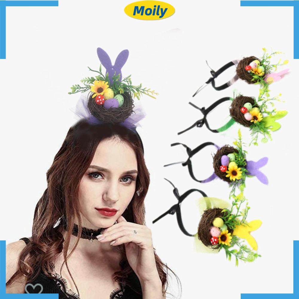 MOILYVN Băng Đô Tai Thỏ Phục Sinh Cho Người Lớn Và Trẻ Em