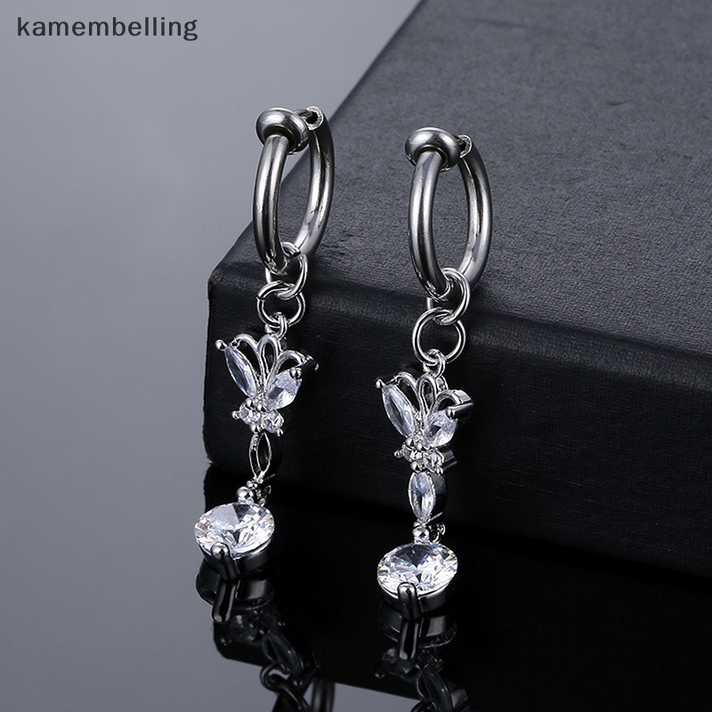 Khuyên Rốn Hình Bướm Đính Đá Zircon Thời Trang Cho Nữ