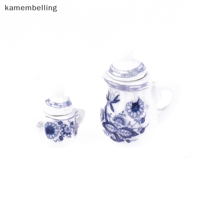 1 Bộ Ấm Tách Uống Trà Bằng Sứ 1: 12 Trang Trí Nhà Búp Bê
