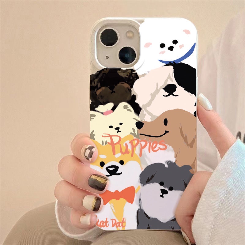 Ốp Điện Thoại Mềm Chống Sốc Bảo Vệ Toàn Diện In Hình Chú Chó Dễ Thương Cho Iphone Max 78I 12 14 Pro Plus 11 13 5MRH