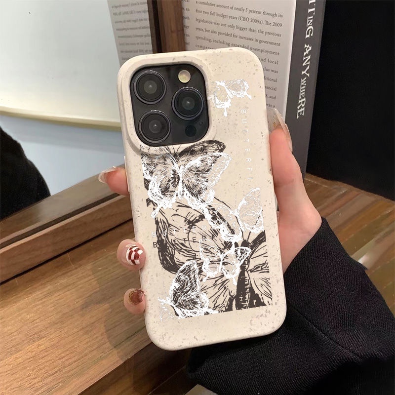 Ốp Điện Thoại Mềm Chống Sốc In Họa Tiết Graffiti 7In Đơn Giản 13iPhone128p11 14pro Cho iPhone