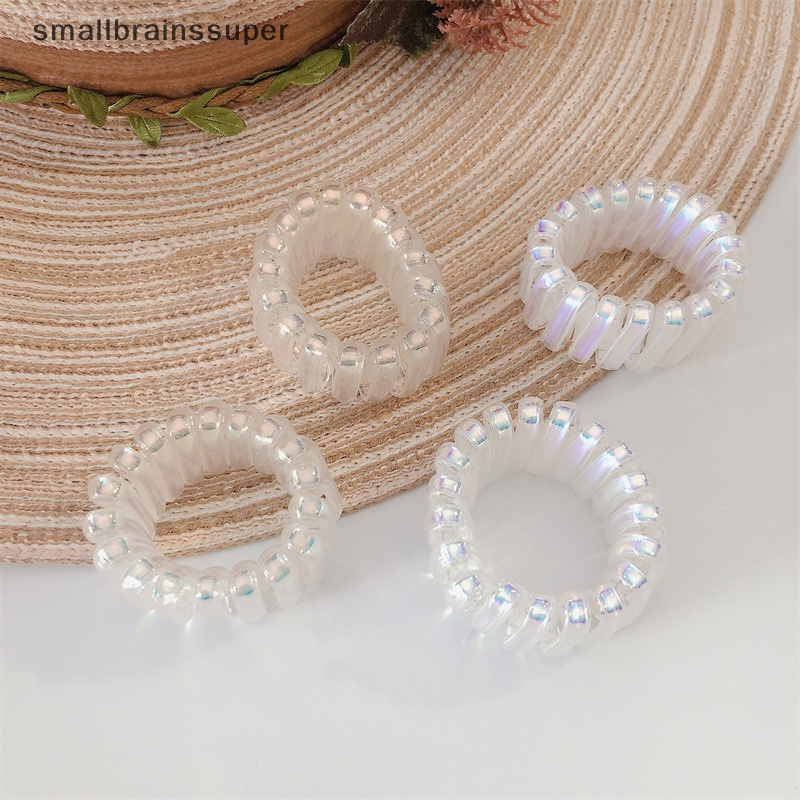 Smallbrainssuper Dây Buộc Tóc Cao Su Không Đường May Cỡ Lớn Màu Đỏ SBS