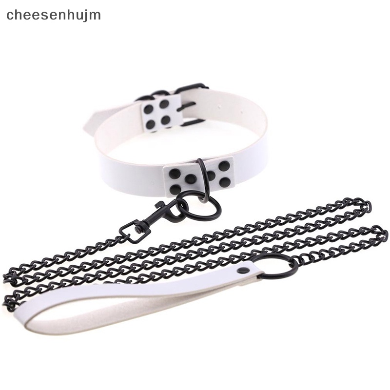 Vòng Cổ Da PU Đính Đinh Tán Phong Cách Gothic Punk