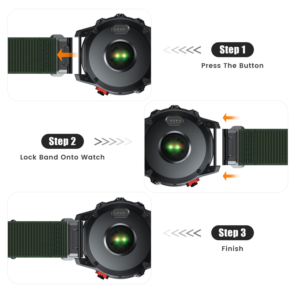 Dây Đeo Nylon 26mm 22mm Thoáng Khí Thay Thế Cho Garmin Fenix 7 7X 6 6X Pro 5 5X Plus 3 3HR 2 Forerunner 965 955 945 935