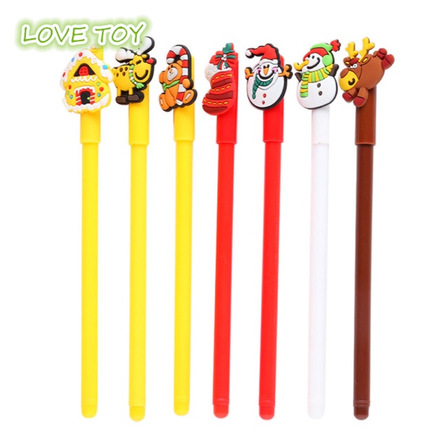 Bút Gel Mực Đen Ngòi 0.38mm Họa Tiết Giáng Sinh Dễ Thương