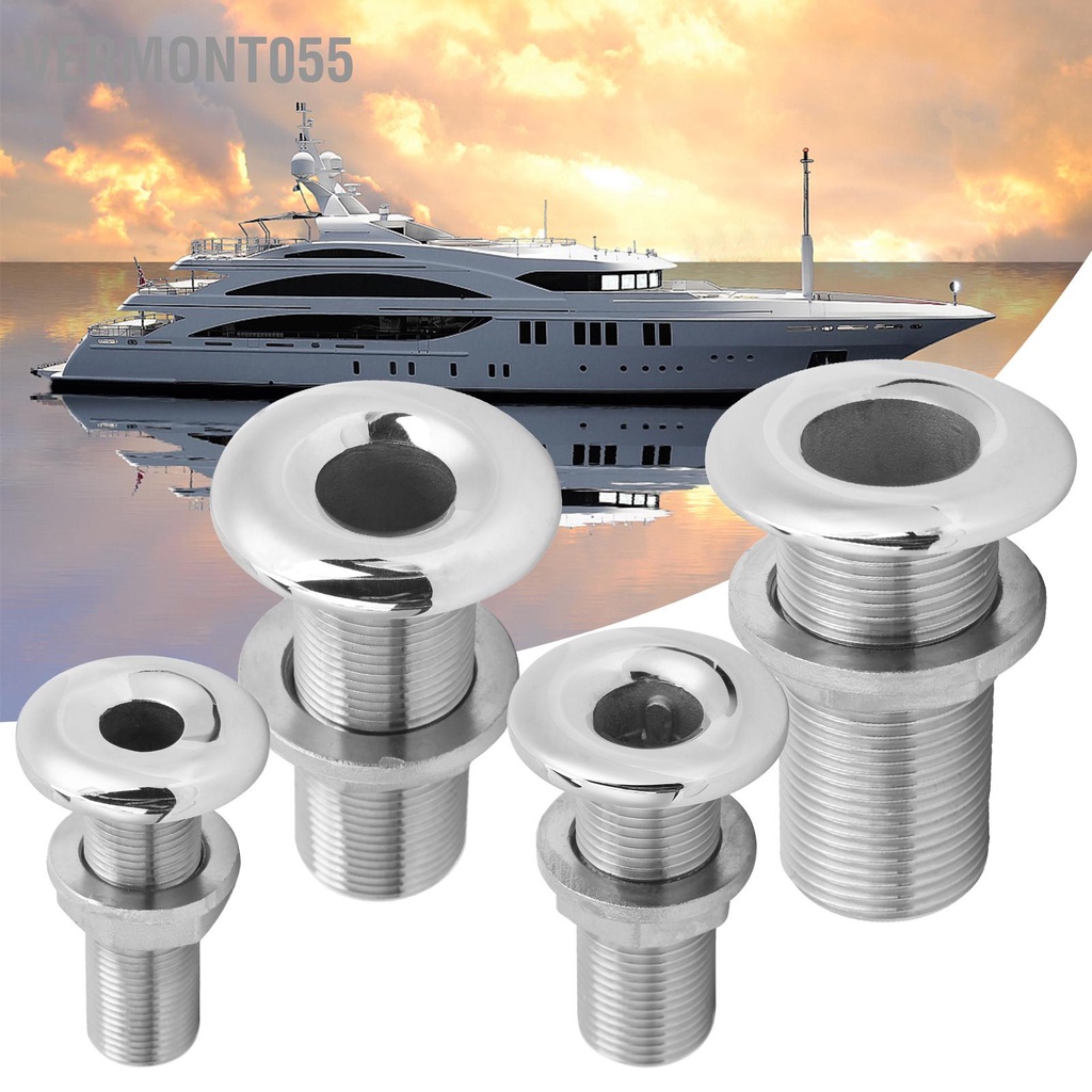 Vermont055 Thru Hull Fitting Connector Thép không gỉ MJS022 Ổ cắm chung cho thuyền Yacht Hose