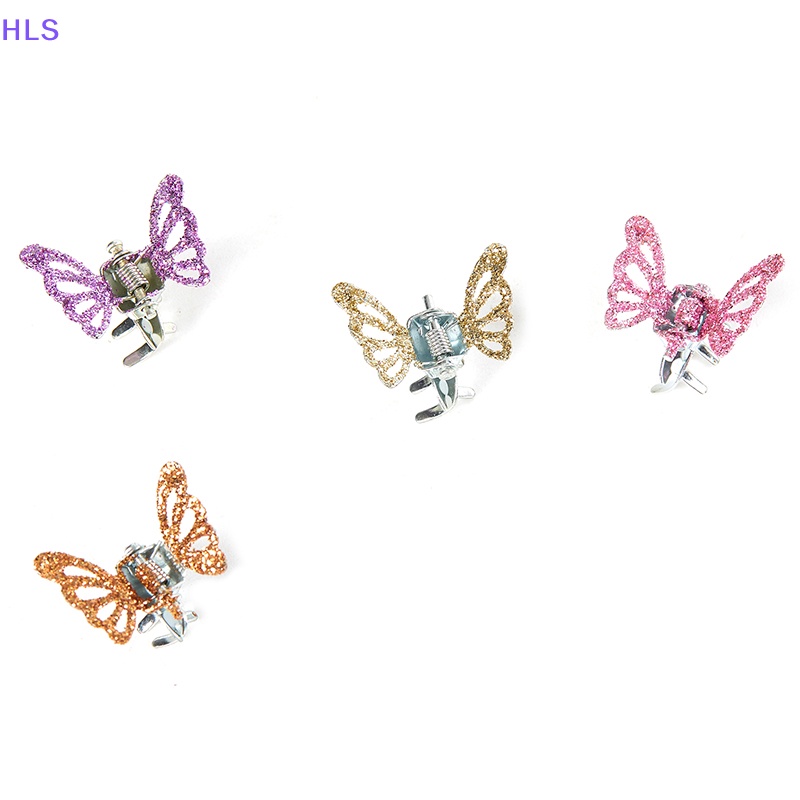 Set 2 Kẹp Tóc Càng Cua Nhỏ Hình Bướm Dễ Thương Thời Trang Cho Nữ