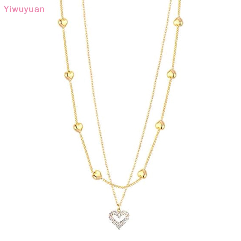 Vòng cổ Đôi Mặt Trái Tim Thời Trang Cho Nữ Mới