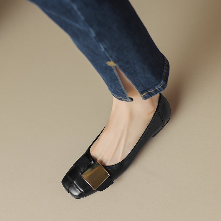 Giày Búp Bê Đế Bằng Mũi Vuông Size 35-40 Thời Trang Cho Nữ