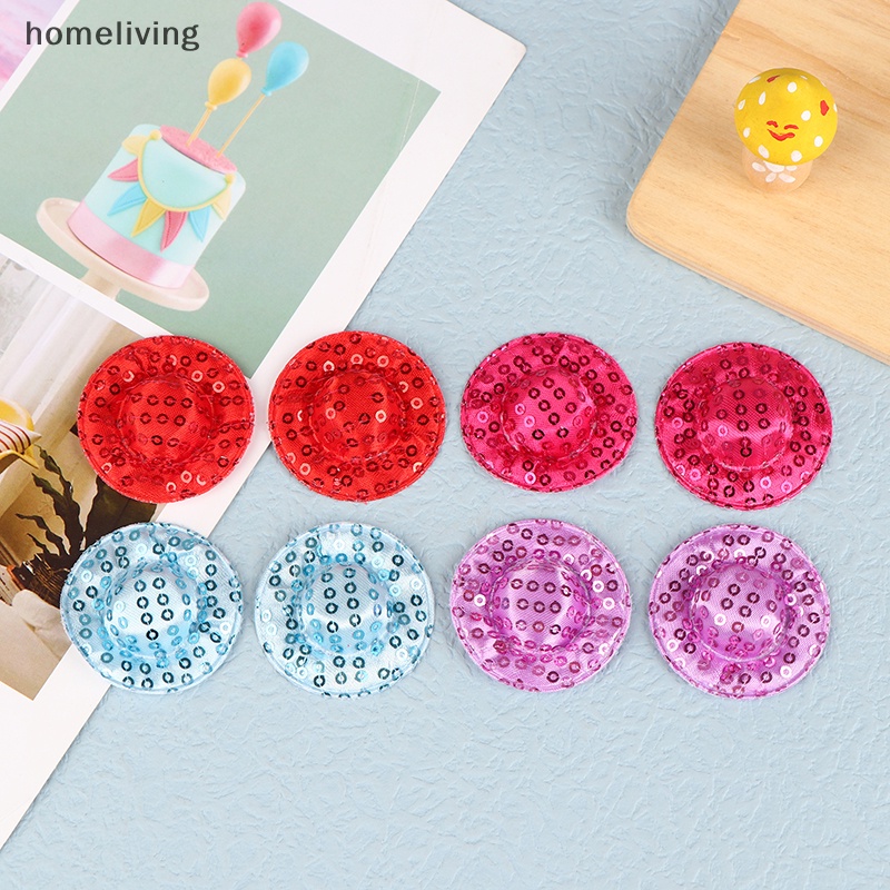 Set 8 Nón Đồ Chơi Búp Bê Nhiều Màu Sắc Xinh Xắn