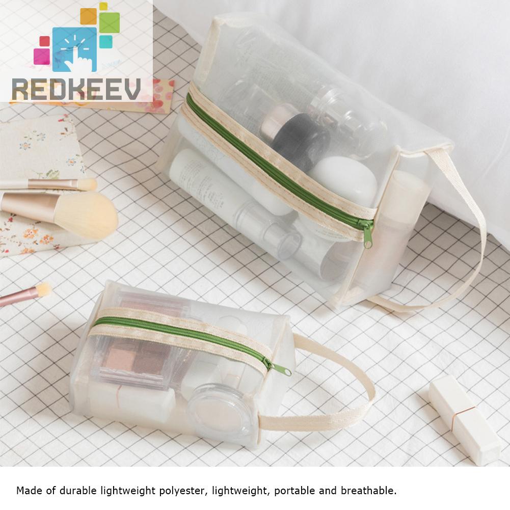 Ví Đựng Tiền Xu Bằng Nilon Phối Lưới Thoáng Khí Sức Chứa Lớn Đa Năng Tiện